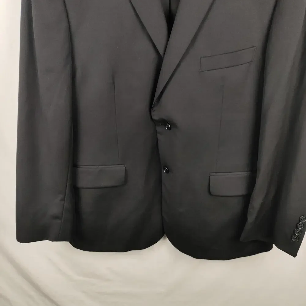 Jos A Bank Suit Jacket Mens 44 Short Gray Wool 2 Piece Classic Fit Pants 38W